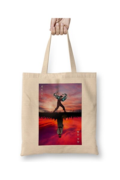 Baskı Dükkanı Jujutsu Kaisen Itadori x Sukuna Tkanina Torba Duga Sa ručkom