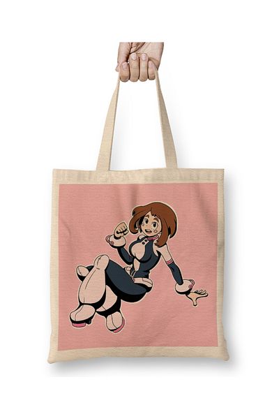 Baskı Dükkanı Υφασμάτινη τσάντα Ochako Uraraka My Hero Academia με μακριά λαβή