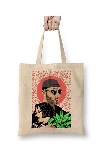 Baskı Dükkanı Leon i Mathilda Cloth Torba Dugi Sa ručkom