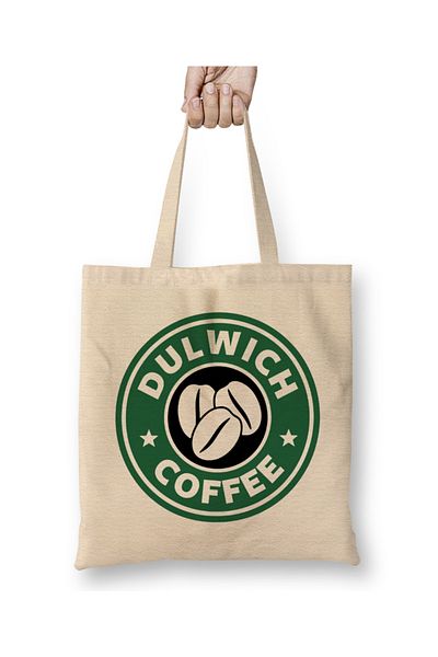 Baskı Dükkanı Υφασμάτινη τσάντα Dulwich Coffee Starbucks με μακριά λαβή