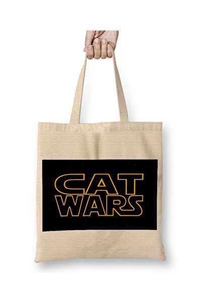 Baskı Dükkanı Star Cat Wars 022 Tkanina Torba Duga Sa ručkom