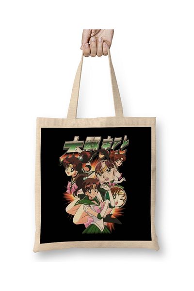 Baskı Dükkanı Υφασμάτινη τσάντα Sailor Moon Jupiter με μακριά λαβή