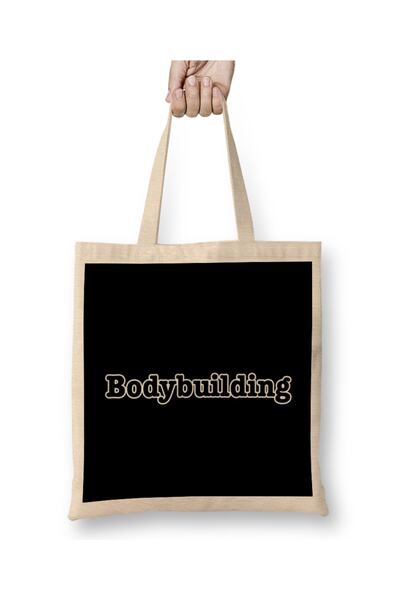 Baskı Dükkanı Bodybuilding 01 Tkanina Torba Duga Sa ručkom