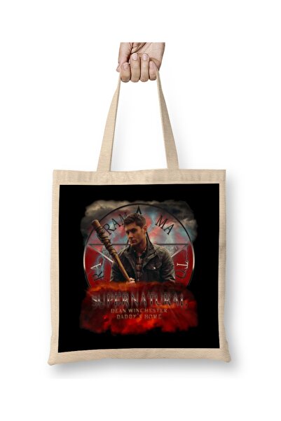 Baskı Dükkanı Supernatural υφασμάτινη τσάντα με μακριά λαβή
