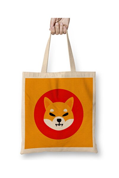 Baskı Dükkanı Shiba Inu kovanica od tkanine Torba dugačka Sa ručkom