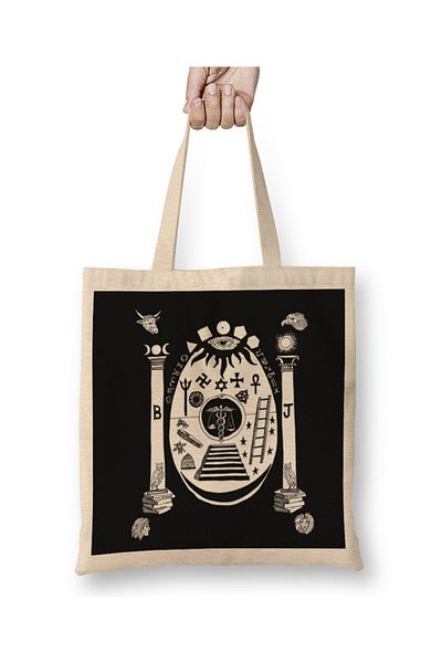 Baskı Dükkanı Occult Arcana By Ryan Gable υφασμάτινη τσάντα με μακριά λαβή
