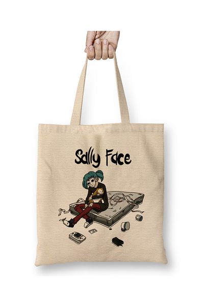 Baskı Dükkanı Sally Face 01 υφασμάτινη τσάντα με μακριά λαβή