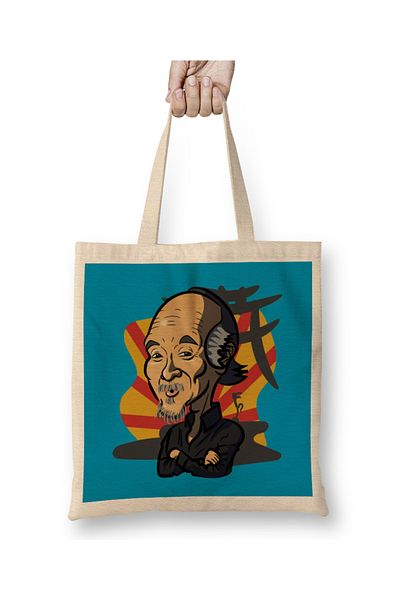 Baskı Dükkanı Υφασμάτινη τσάντα Mr Miyagi Art με μακριά λαβή