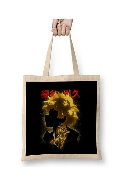 Baskı Dükkanı Υφασμάτινη τσάντα Deku The Hero με μακριά λαβή