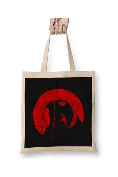 Baskı Dükkanı Geantă din pânză Red Sun Devilman cu mâner lung