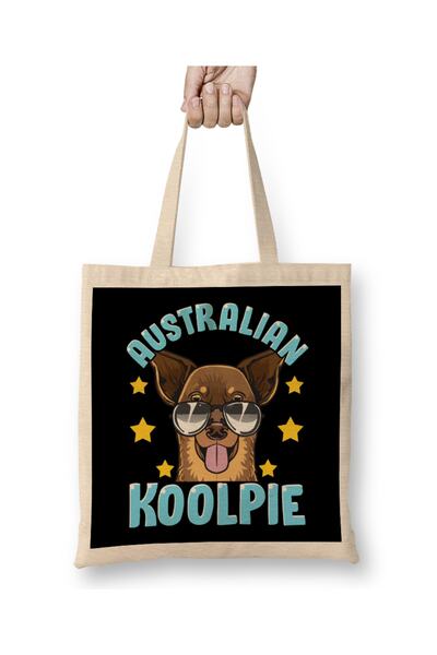 Baskı Dükkanı Slatka i smešna australijska koolpi kelpie torba sa igračkama z...