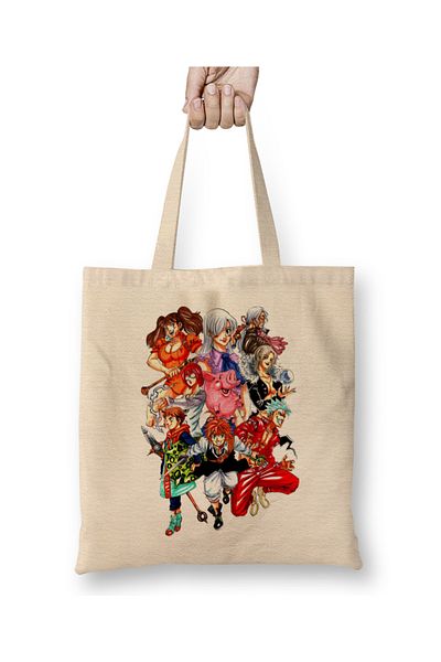 Baskı Dükkanı Τσάντα Seven Deadly Sins Nanatsu No Taizai με μακριά λαβή
