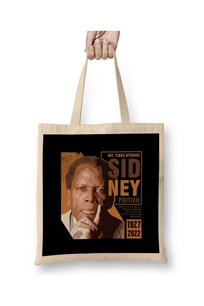 Baskı Dükkanı Sidney Poitier Rip Sidney Poitier 2022 Geantă din pânză cu mâner lung