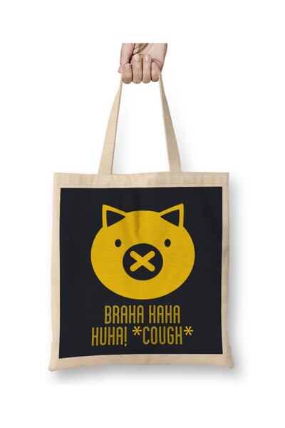 Baskı Dükkanı Roadhog Braha Haha Kašalj Logo Overwatch Tkanina Torba Duga Sa ...