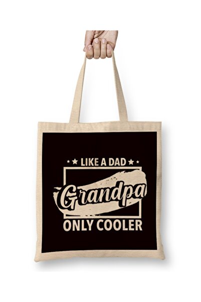 Baskı Dükkanı Deda Tata Tata Papa Tata Otčinac Deda Muž Otac Tkanina Torba Du...