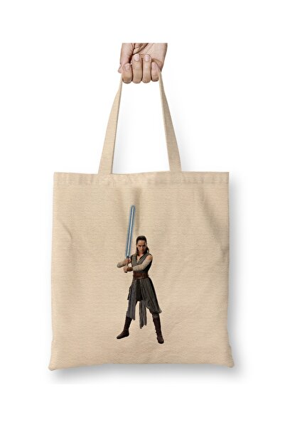 Baskı Dükkanı Star Wars Rey Galaksija Silueta Izrezano 01 Tkanina Torba Duga ...