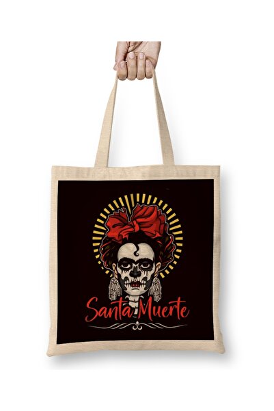 Baskı Dükkanı Santa Muerte šećerna lobanja mrtvo žensko božanstvo satanska me...