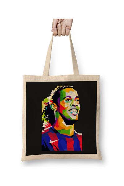 Baskı Dükkanı Ronaldinho u Wpap 01 tkanini Torba dugačkoj Sa ručkom