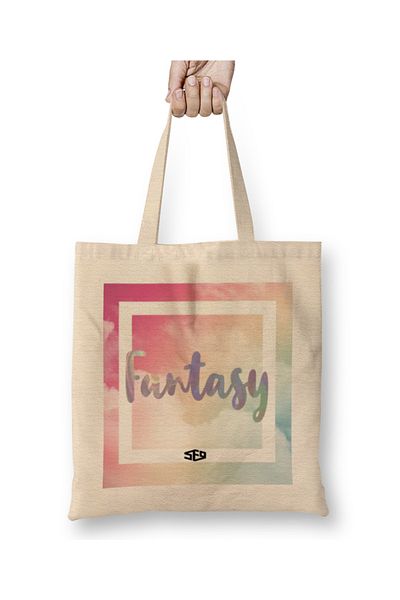 Baskı Dükkanı Υφασμάτινη τσάντα Kpop Fantasy με μακριά λαβή