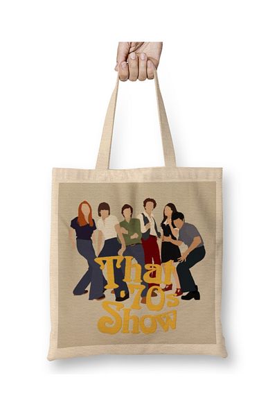 Baskı Dükkanı That 70s Show Geantă simplă din pânză cu mâner lung