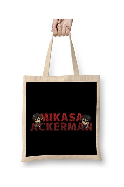 Baskı Dükkanı Mikasa Ackerman tkanina Torba duga Sa ručkom