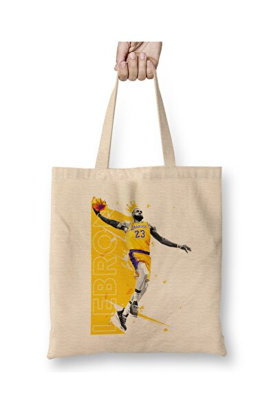 Baskı Dükkanı Lebron James Dunk Cloth Torba Long Sa ručkom