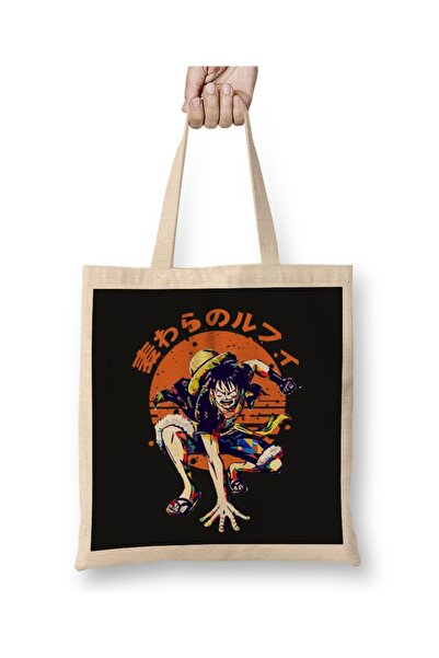 Baskı Dükkanı Luffy One Piece Monkey D Luffy Tkanina Torba Duga Sa ručkom