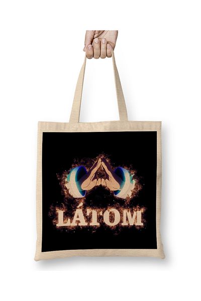 Baskı Dükkanı Υφασμάτινη τσάντα Latom με μακριά λαβή