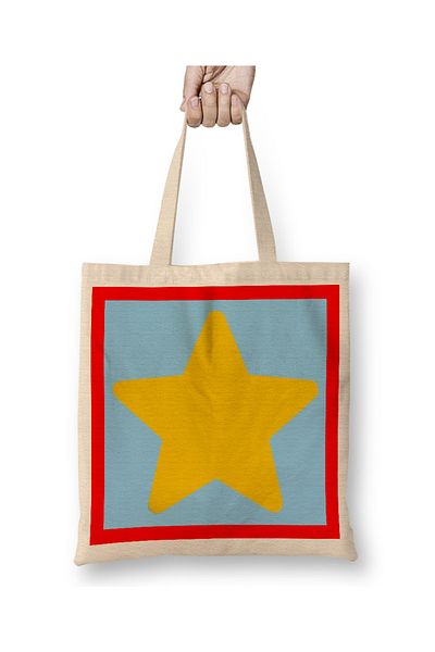 Baskı Dükkanı Steven Universe Star Tote Bag Long Handle