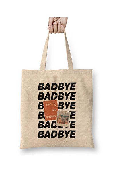Baskı Dükkanı Bad Bye Purple Mono Collection Bts Tkanina Torba Duga Sa ručkom