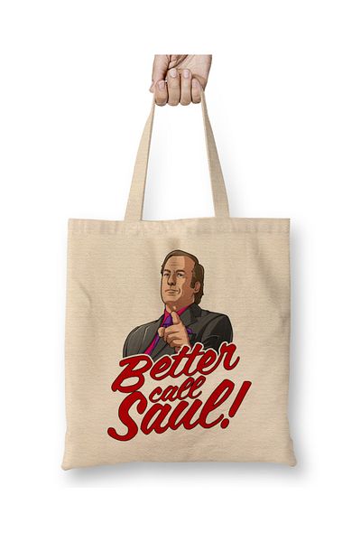 Baskı Dükkanı Better Call Saul 01 Geantă din pânză cu mâner lung