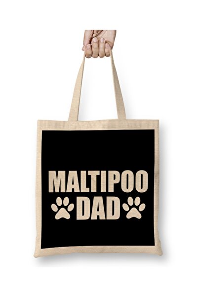 Baskı Dükkanı Maltipoo pas, poklon za tatu, tkanina Torba duga Sa ručkom