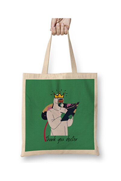 Baskı Dükkanı Praznik rada 2021. Hvala vam, doktore, platno Torba dugo Sa ručkom