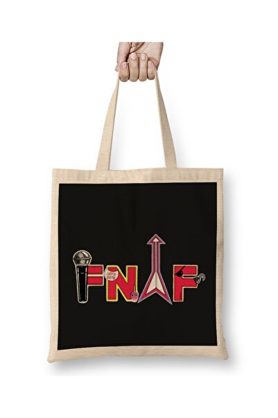 Baskı Dükkanı Fnaf logo tkanina Torba duga Sa ručkom