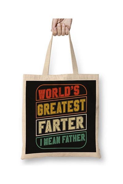 Baskı Dükkanı Worlds Greatest Farter 02 υφασμάτινη τσάντα με μακριά λαβή