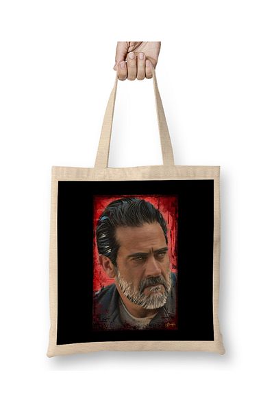Baskı Dükkanı Negan υφασμάτινη τσάντα με μακριά λαβή