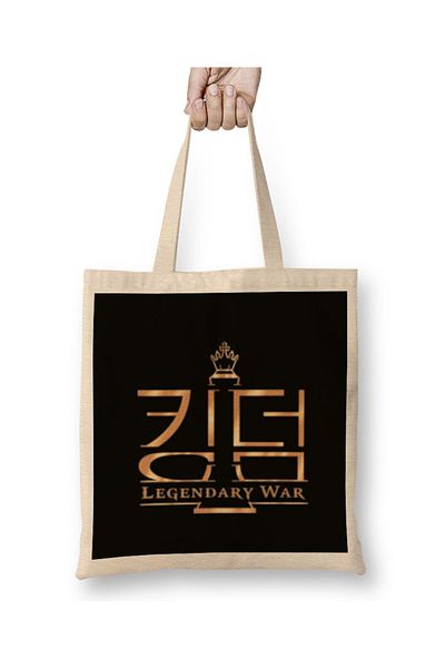 Baskı Dükkanı Kingdom Legendary War LOGO 2021 Geantă din pânză cu mâner lung