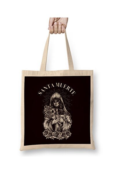 Baskı Dükkanı Santa Muerte Šećerna Loba Ženska Božanstvo Satanska Mrtva Meksi...