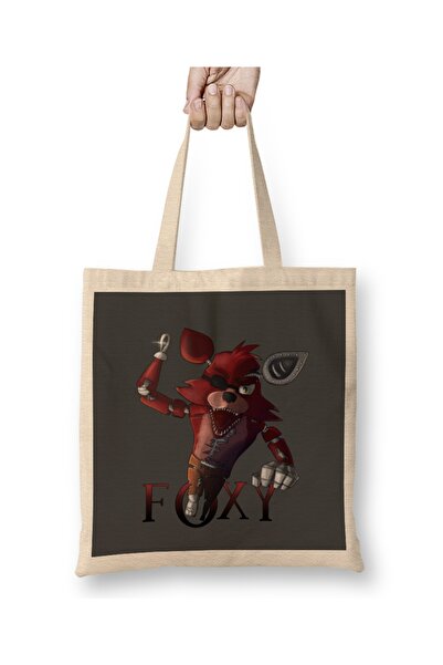 Baskı Dükkanı Foxy The Pirate Attack Cloth Torba Long Sa ručkom