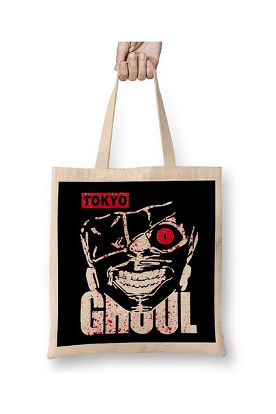 Baskı Dükkanı Tokyo Ghoul 03 υφασμάτινη τσάντα με μακριά λαβή