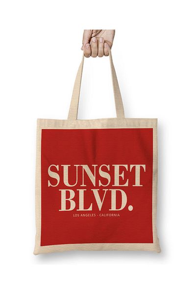Baskı Dükkanı Sunset Blvd υφασμάτινη τσάντα με μακριά λαβή