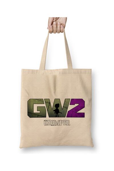 Baskı Dükkanı Proud Chomper Garden Warfare2 01 Tkanina Torba Dugačka Sa ručkom