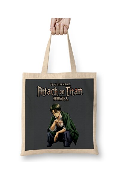 Baskı Dükkanı Attack On Titan Cloth Torba Long Sa ručkom
