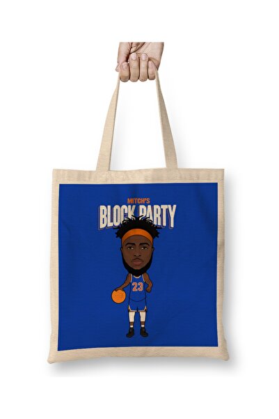 Baskı Dükkanı Mitchell Robinson Mitch S Block Party majica Torba duga Sa ručkom