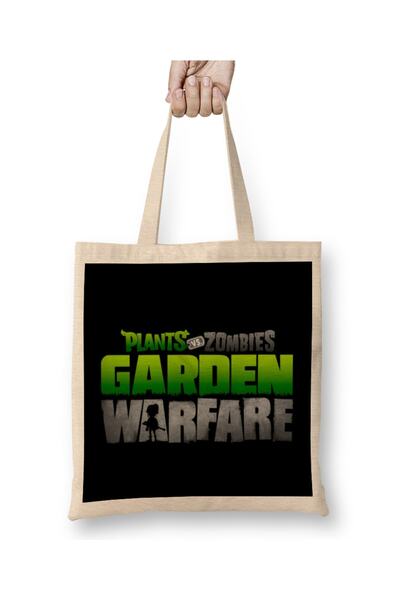 Baskı Dükkanı Biljke protiv zombija Garden Warfare 01 Tkanina Torba Duga Sa r...