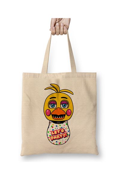 Baskı Dükkanı Five Nights at Freddy's - Geantă din pânză Toy Chica 01 cu mâner lung