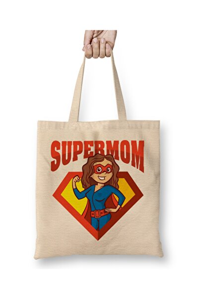 Baskı Dükkanı Najprodavanija Supermama Super Mama pelena Torba duga Sa ručkom