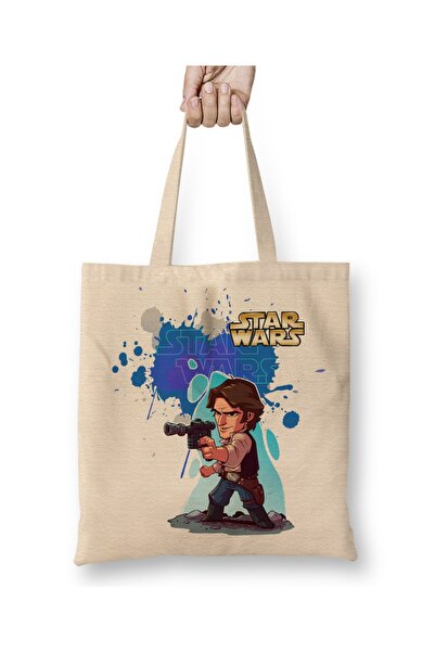 Baskı Dükkanı Star Wars Hansolo tkanina Torba duga Sa ručkom