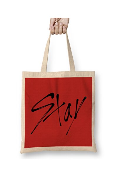 Baskı Dükkanı Stray Kids Fandom Stay Cloth Torba Long Sa ručkom