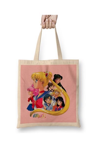 Baskı Dükkanı Vintage Sailor Moon υφασμάτινη τσάντα με μακριά λαβή